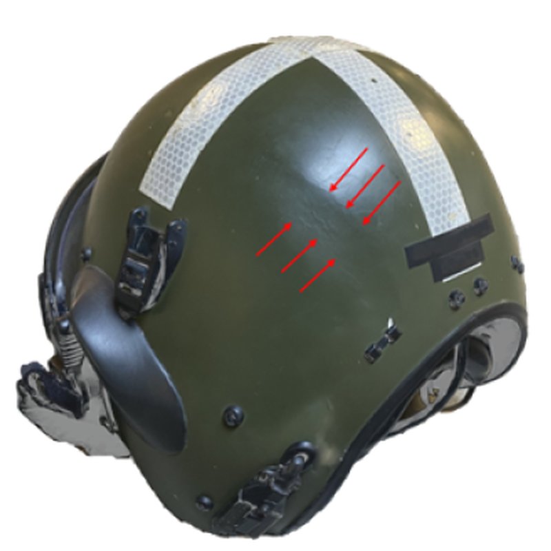 A UK aircrew flight helmet.